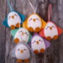 Colourful Penguin Handmade Felt Decoration, thumbnail 2 of 10