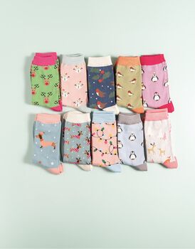 Christmas Bamboo Socks, 2 of 8