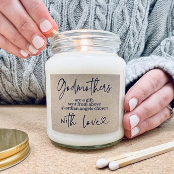 Godmothers Are A Gift Scented Candle Gift, 2 of 7