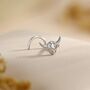 Sterling Silver Highland Cow Nose Ring, thumbnail 1 of 10