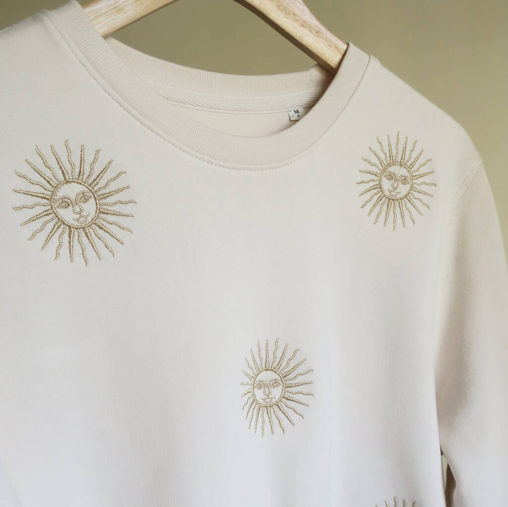 Organic Celestial Sun Sweatshirt, 1 of 3