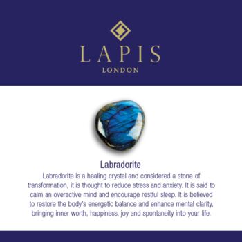 The Duo Labradorite Necklace, Gold Plated, 9 of 11