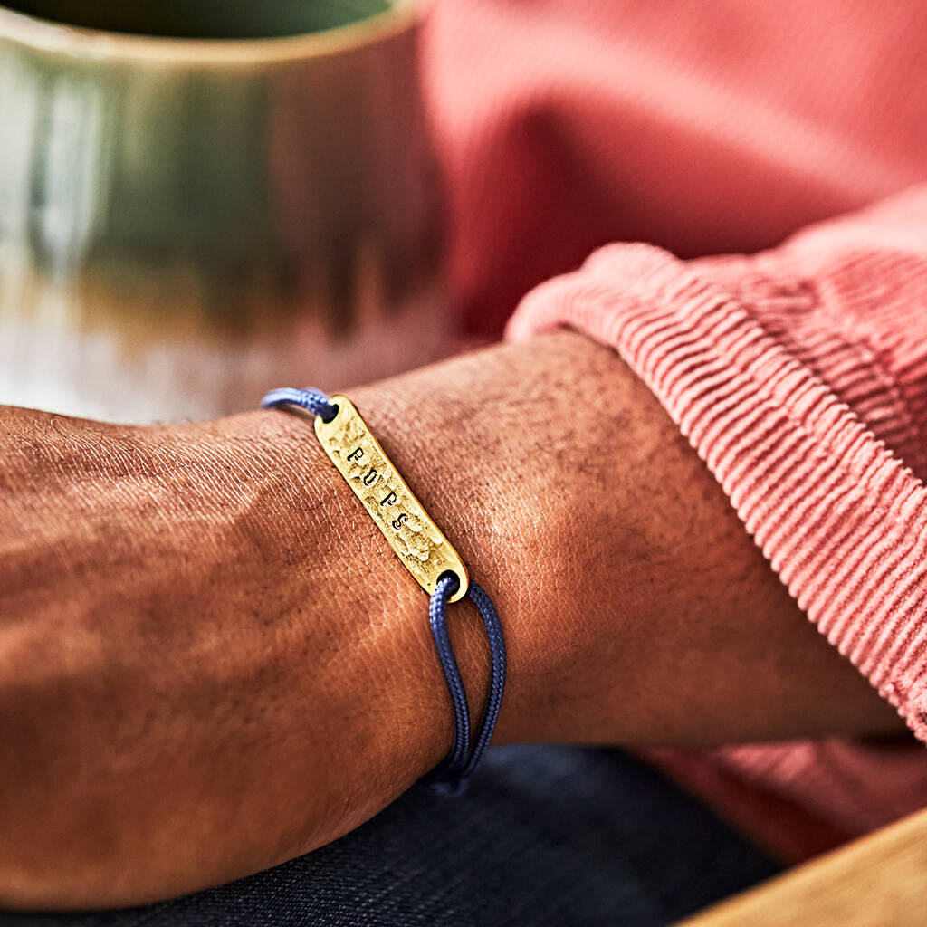 Personalised Men's Identity Bracelet By Chambers & Beau