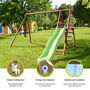 Violette Wooden Swing Set With Slide, thumbnail 2 of 10