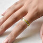 Sterling Silver And Gold Plated Spinning Ring, thumbnail 1 of 3