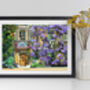 Christ's College Wisteria, Cambridge Illustration Art Print, thumbnail 3 of 3