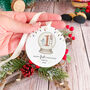 Personalised Baby’s First Christmas Gift Ceramic Ornament, thumbnail 4 of 7