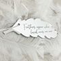 Memorial Mirrored Acrylic Feather Hanging Decoration, thumbnail 2 of 6