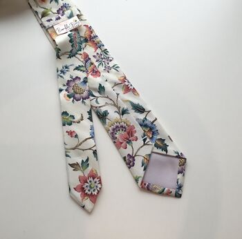 Liberty Tie/Pocket Square/Cuff Link In Eva Belle, 6 of 8