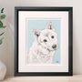 Personalised Pet Dog Lover Portrait, thumbnail 4 of 12
