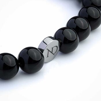 Black Onyx Gemstone Bracelet, 2 of 4
