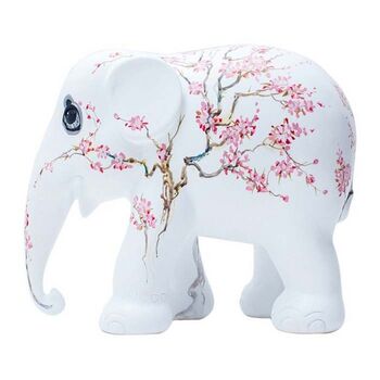 One Hundred Flowers Hand Painted Limited 10cm Elephant, 3 of 12