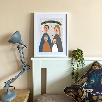 Bespoke Family/Couple Portrait Print, 2 of 3