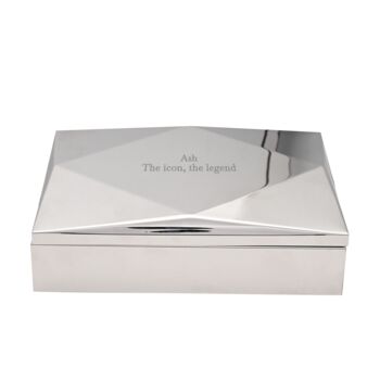 Personalised Contemporary Mirrored Accessories Box, 3 of 4
