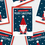 Christmas Gnome Card. Single Card Or Pack Of Six, thumbnail 3 of 4