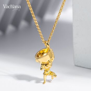 Khen Khrok Khen Phu Khao Gold Vermeil, Sterling Silver Necklace, 2 of 12