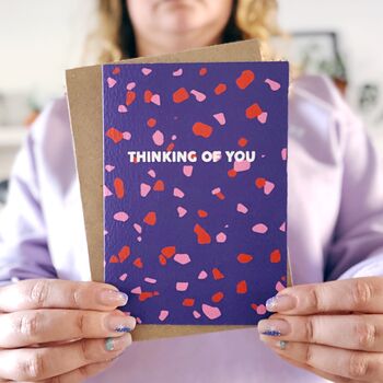 Miss You Card 'Thinking Of You' Terrazzo, 7 of 7