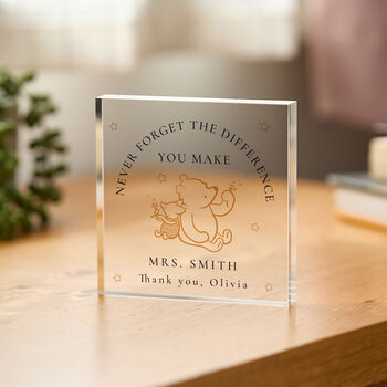 Personalised Teacher Thank You Acrylic Plaque, 2 of 3