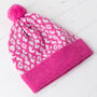 Bright Leopard Knitted Pom Pom Hat, thumbnail 8 of 11