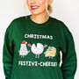 Funny Cheese Christmas Jumper, thumbnail 1 of 9