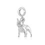French Bulldog Charm Sterling Silver, thumbnail 4 of 12
