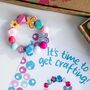 Personalised Butterfly And Flower Wooden Bead Making Kit, thumbnail 2 of 9