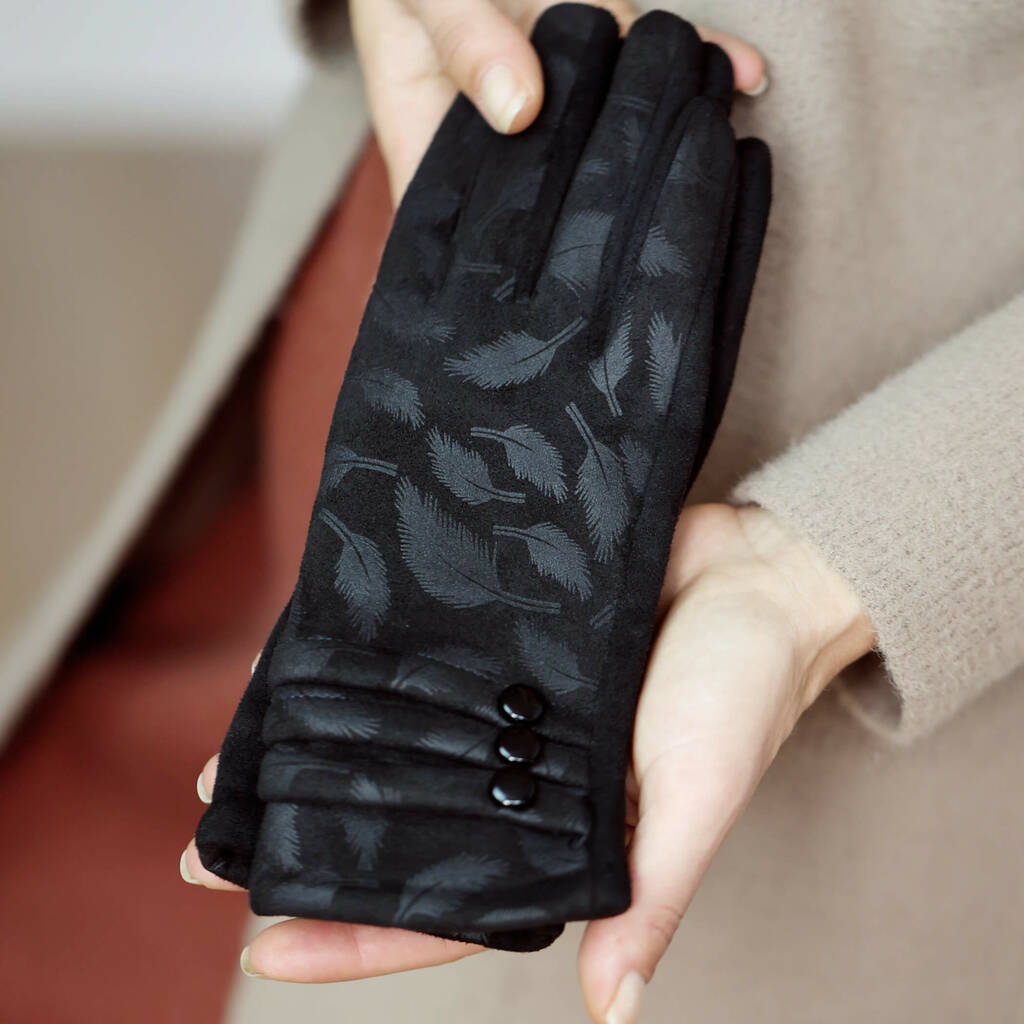 Feather Brocade Style Gloves, 1 of 11