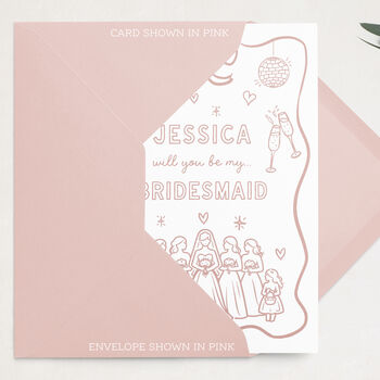 Personalised Will You Be My Bridesmaid Proposal Card, 3 of 5