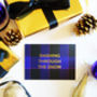 Luxury Tartan Gold Foil Christmas Card, thumbnail 1 of 2