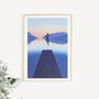 Jumping In Wild Swimming A4 Art Print, thumbnail 2 of 4