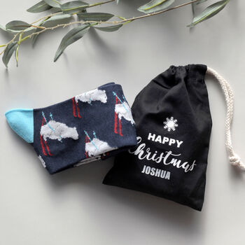Personalised Bamboo Christmas Socks Gift, 4 of 4