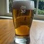 30th Birthday Bow Tie Beer Glass, thumbnail 7 of 9
