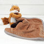 Fox Toy Soother With Engraved Heart, thumbnail 1 of 5