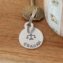 Personalised Zodiac Star Sign Pewter Keyring Birthday Gift, thumbnail 8 of 9