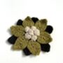 Crochet Cashmere Flower Corsage, thumbnail 5 of 5