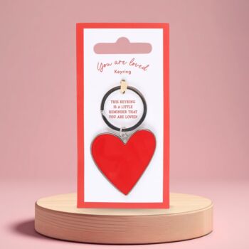 Valentines Gift You Are Loved Keyring, 3 of 4