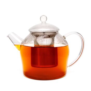 Glass Teapots Minuet Design Stainless Steel Filter, 3 of 8
