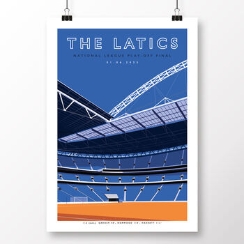 Oldham The Latics Wembley 2025 Poster, 2 of 6