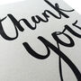 'Thank You' Script Letterpress Card, thumbnail 2 of 3