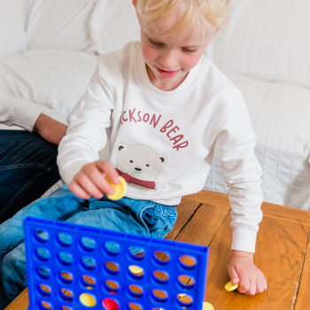 Personalised Kids Polar Bear Family Christmas Jumper, 6 of 10