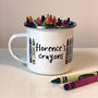 Children's Personalised Crayon Enamel Pot, thumbnail 5 of 5