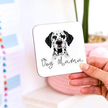 Personalised Dog Mama Coaster Gift For Dog Mums, 10 of 11