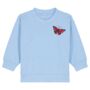 Babies Peacock Butterfly Organic Cotton Sweatshirt, thumbnail 2 of 7