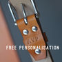 Personalised Leather Belt In Tan, thumbnail 5 of 10