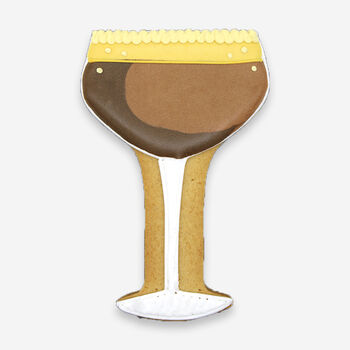 Biscuiteers Hand Iced Personalised Espresso Martini Letterbox Biscuit, 3 of 4