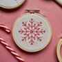Christmas Snowflake Embroidery Kit, thumbnail 4 of 7