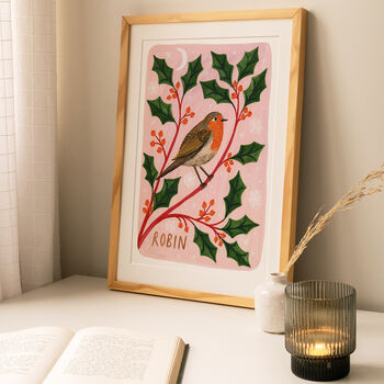 Robin Bird Art Print, 3 of 6