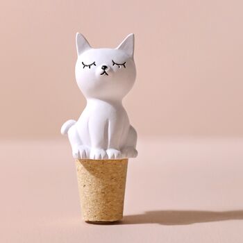 Seated Cat Bottle Stopper, 2 of 3