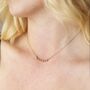 Ombre Crystal Star Bar Necklace In Gold, thumbnail 2 of 9