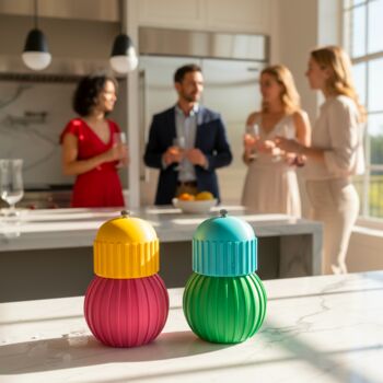 Bulb Salt And Pepper Mill Grinder Pop Art Design, 2 of 12